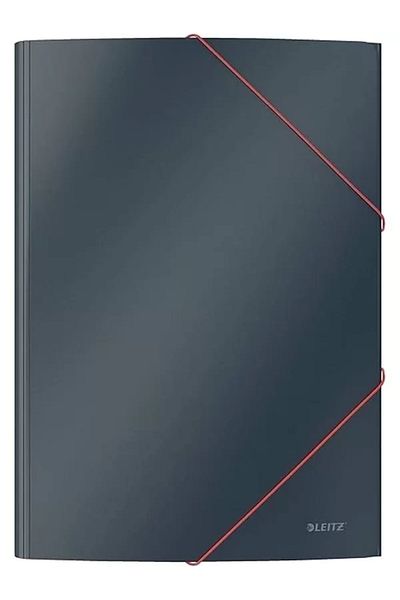 STOREMAX Comy Soft Touch Rubber Lock File, A4, Gray