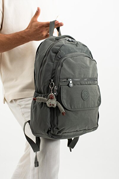 H&D COLLECTİON Unisex Water Resistant Fabric Large Size School Travel Backpack with Laptop Compartment 3012