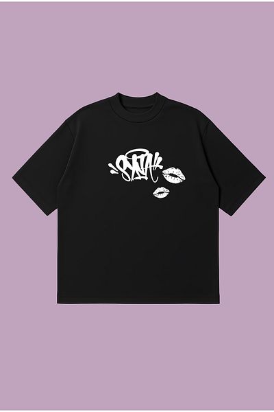PURE POWER Synaworld Two Kisses Boxy Fit Oversize Unisex Tshirt – Printed T-Shirt |   Streetwear