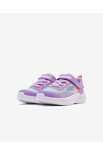 SKECHERS MICROSPEC ADVANCE OASIS POINT Küçük Kız Çocuk Mor Spor Ayakkabı 303657N LVMT