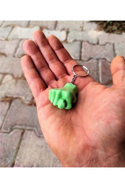 ForWhat Peanut Green Cute Muzip Nah Espirili Keychain for Bureau Home Office Gift