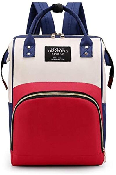 Other حقيبة حمل حفاضات أنيقة للأمهات، حجم كبير ومناسبة للسفر (متعددة الألوان)