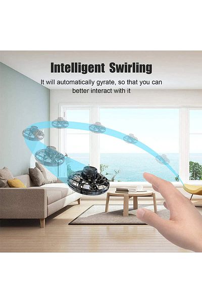Dms Interactive flying spinner, Flying Gyro black, pro