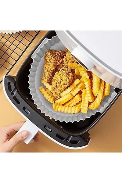 ForWhat 20cm Silicone Heat Resist Washable Oven Baking Tray Oval Baking Mat for Office Home Office Kitchen
