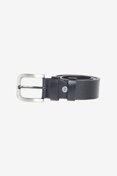 ALTINYILDIZ CLASSICS Men's Black 100% Leather Casual Belt