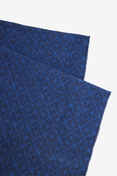 ALTINYILDIZ CLASSICS Men's Navy Blue Patterned Standard Fit Scarf