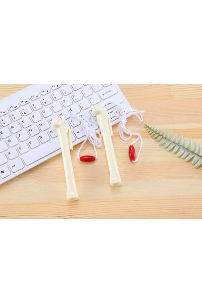 ForWhat Ballpoint Pen with Bone Design with Neck Strap for Office Home Office Gift