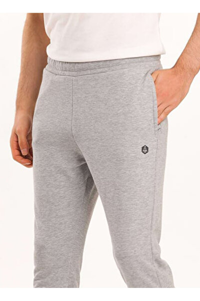 Hammer Jack Dion Men's Tracksuit Bottom Gray Melange Regular Waist Standard Straight Men's Sweatpants