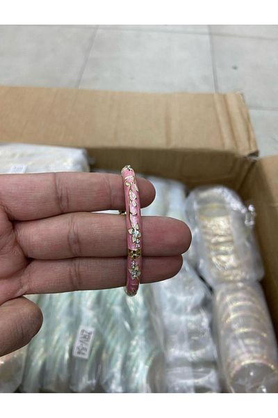 naaksesuar Mineli Handcuff Model Colorful Stone Bracelet