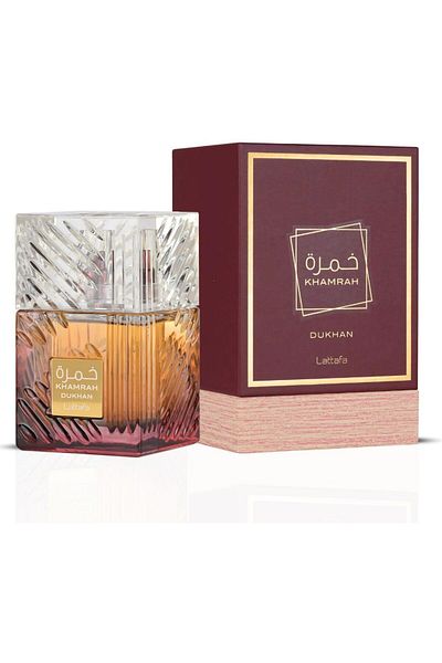 style iconic Lattafa Khamrah Dukhan Eau de Parfum 100ml – Long Lasting Unisex Perfume