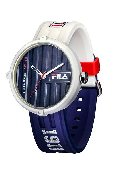 Fila Adult Unisex Analog Watch, Blue/White 38-338-102, 40 mm