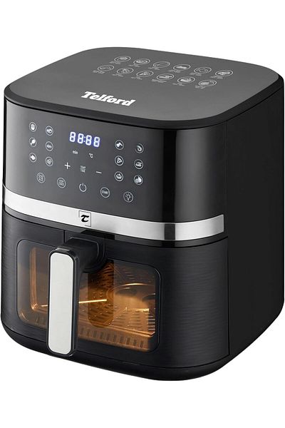 Türkiye Air Fryer Deli vita 7 Liters capacity with 12 Auto cook Programs and visible pan window