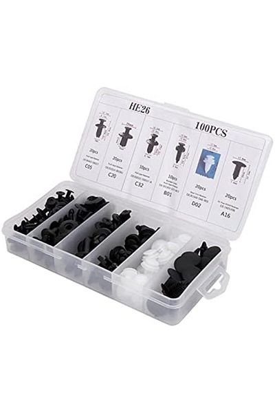 Generic Bumper Rivets, Door Trim Clip Car Door Fastener with Storage Box Push Pin Trim for Engine Hood for D