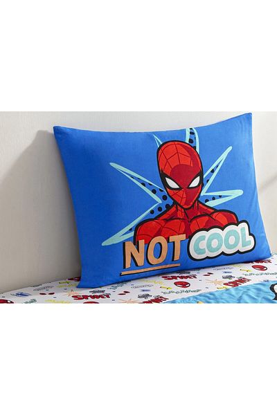 Taç Spiderman Patterned 100% Cotton Fabric 1 Piece Pillow Case 50X70 cm