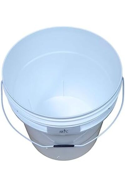 Türkiye All Purpose BPA Free Heavy Duty Plastic Pail Paint Bucket 18 LTR, White