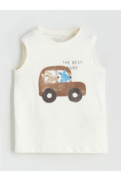 LC Waikiki Printed Baby Boy Undershirt and Shorts 2-Pack