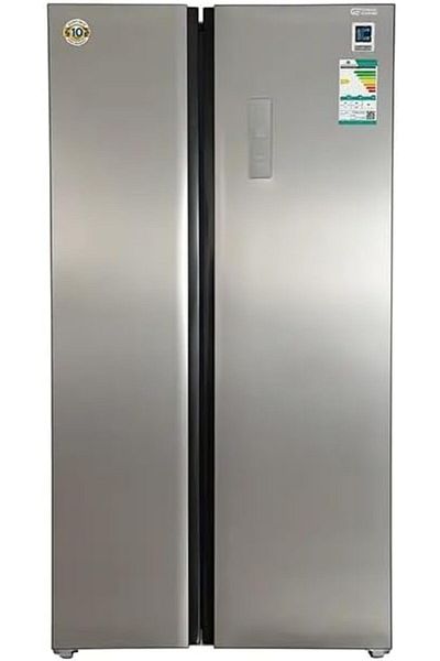 General Supreme ثلاجة SXS ذات البابين (612 لتر، 21.6 قدم مكعب) عاكس، من الفولاذ المقاوم للصدأ، GS1092SS
