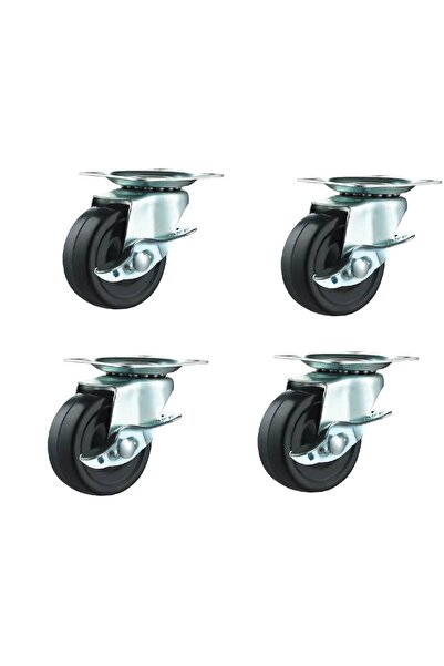 Best Tools طقم كفر ربر اسود 4 قطع متحرك فرملة 75مم