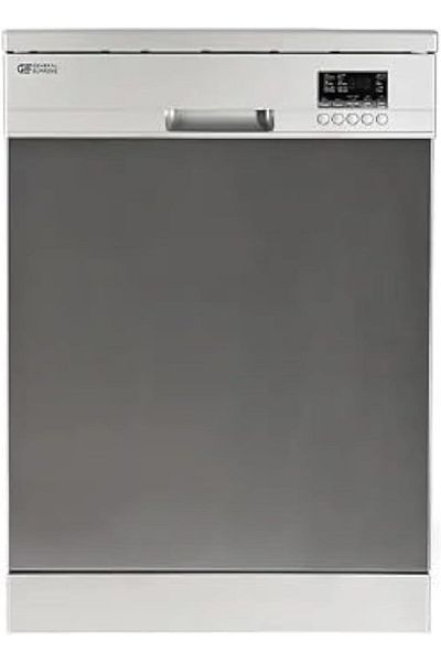 General Supreme , Dishwasher 5 Programs, 13 Places, 2 Racks, Half load feature, stainless steel.