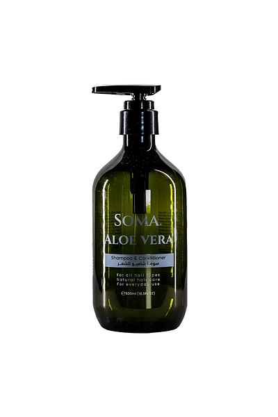 ALKHURAIJI Soma Shampoo with Natural Herbal Oil Conditioner 500ml