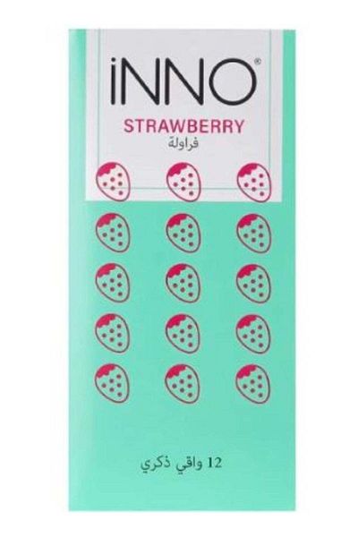 Inno Strawberry Condoms 12 Pieces