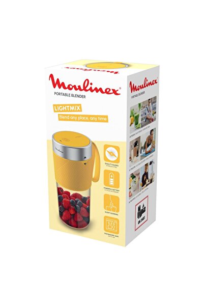 Moulinex خلاط لايت ميكس المحمول، 300 مل، 50 واط، أصفر، LM1C0210