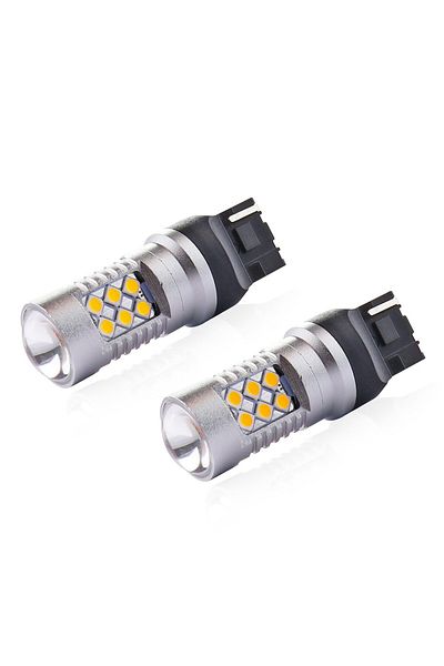 JollyMag LED CANBUS car bulb set, 3030, 24SMD, compatible T20, 7440, WY21W, Orange, 12V / 24V