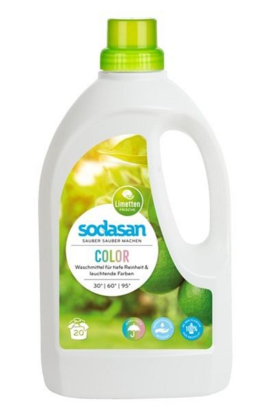 JollyMag Sodasan Bio Liquid Detergent for White and Colored Clothes Lime