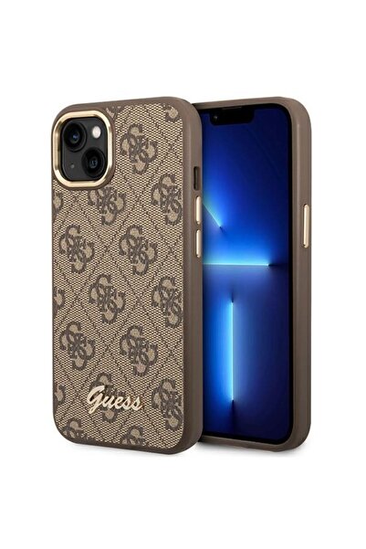 REDz Accessories Θήκη Guess για iPhone 13/14/15, 4G Vintage Gold Collection, ...