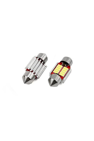 JollyMag Set of car bulbs with LED CANBUS sofit compatible C5W 10 SMD 31mm White 12/24V, for competitions