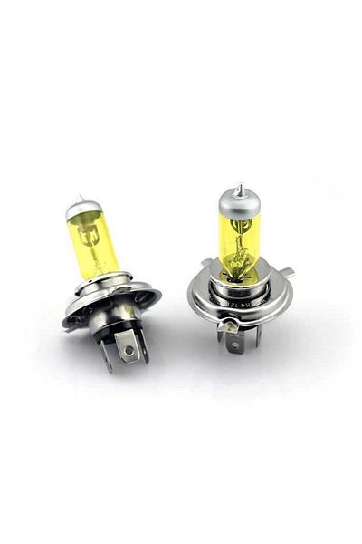 JollyMag Set of 2 H4 (P43) fog light bulbs, yellow, 12V, 55W