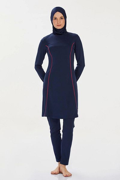 ALFA AKSESUAR 03 9021 Long Sleeve Oversized Women's Hijab Swimsuit