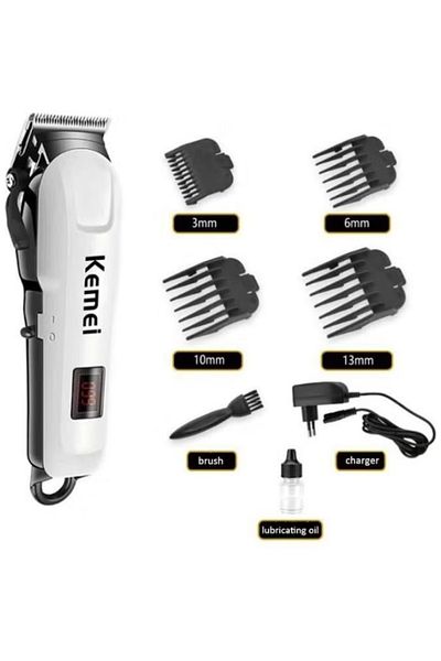 Kemei KM-809A Electric Trimmer White