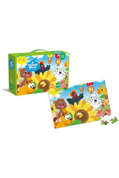 Mappy Puzzle - Animals of the Forest, 100 Pieces