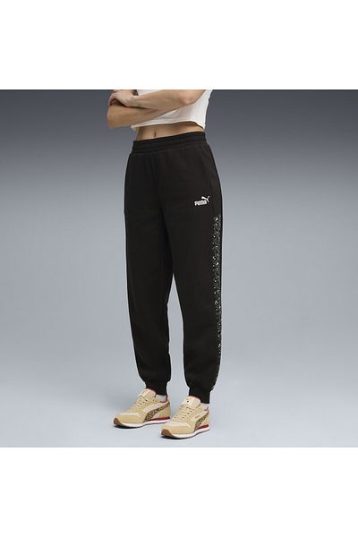 Puma Essentials Animal Print Comfort Ψηλόμεσο Παντελόνι Φόρμας Γυναικείο