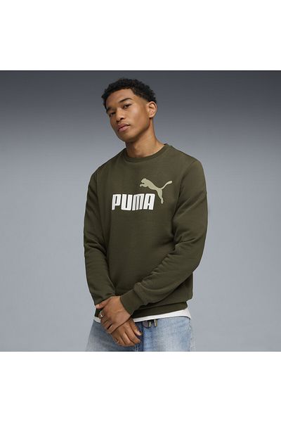Puma Pánský fleecový svetr Essentials 2 Colour No. 1 Logo Crew Neck