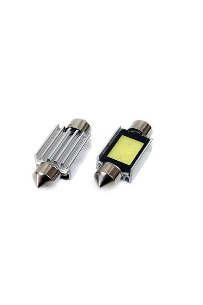 JollyMag Set of LED CANBUS sofit compatible C5W 3xCOB 39mm White 12V car bulbs, intended for competitions