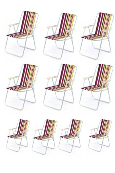 smart home طقم كراسي تخييم قابلة للطي يتكون من 10 كراسي مصنوع من قماش أكسفورد...