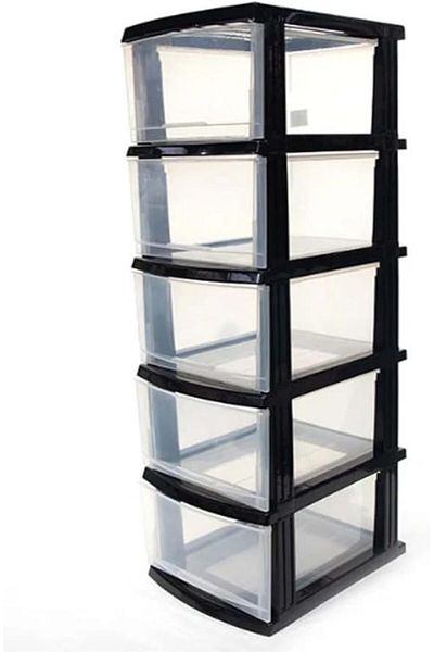 co arma 5-drawer home appliance cabinet, 122 x 40 x 35 cm