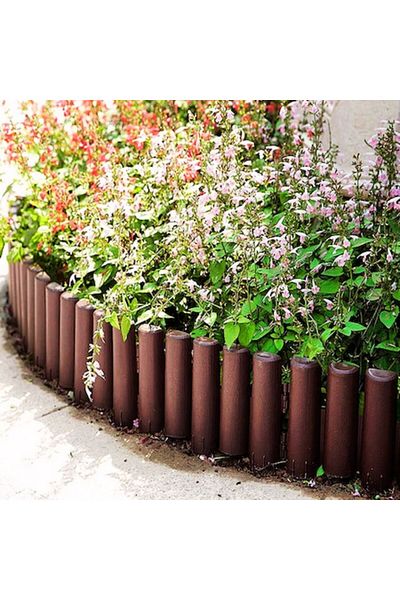 PRIMEDEO Garden Fence, 8 Pieces, 26x23.5 cm, Rain and Sun Resistant, Decorative