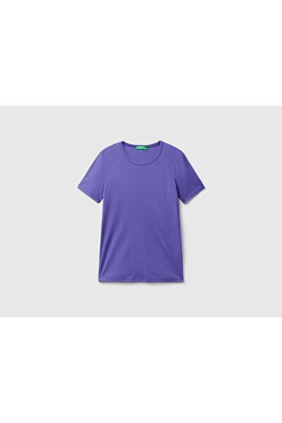 United Colors of Benetton تي شيرت قطني طويل الألياف