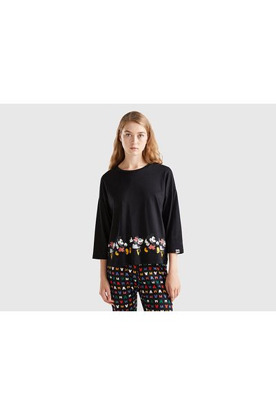 United Colors of Benetton Women's Minnie Mouse Viscose T-Shirt