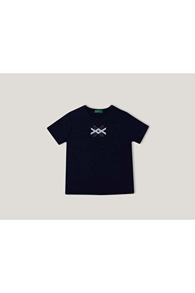 United Colors of Benetton تي شيرت قطني 100% يحمل شعار "أطفالي"