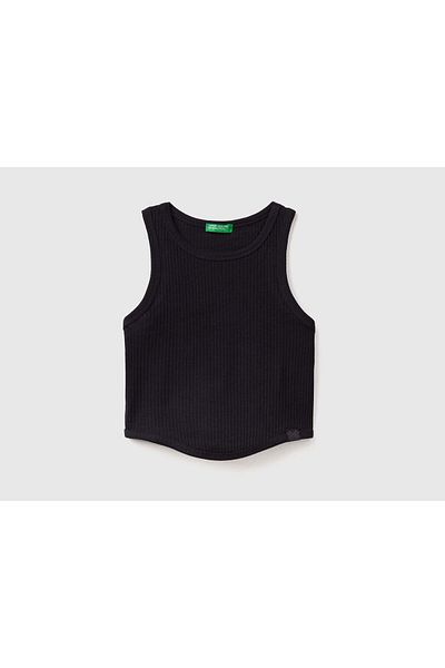 United Colors of Benetton Girls' Sleeveless Fitted Shirt