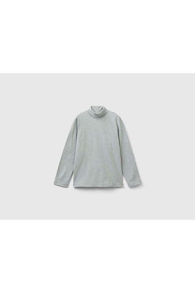 United Colors of Benetton Kids' Long Sleeve T-Shirt with High Collar