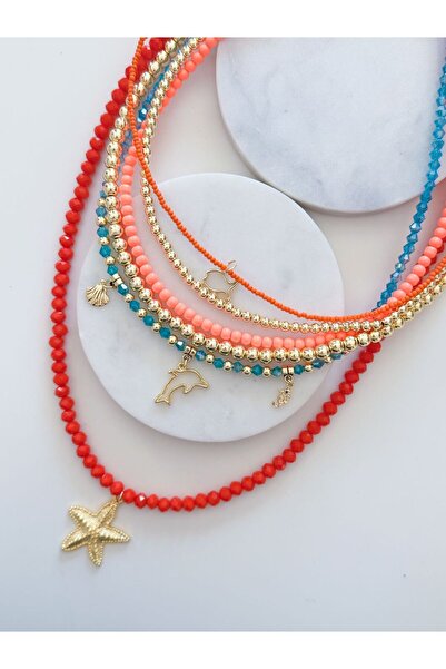 CHARMLUCKY Colorful Bead Multi-Pendant