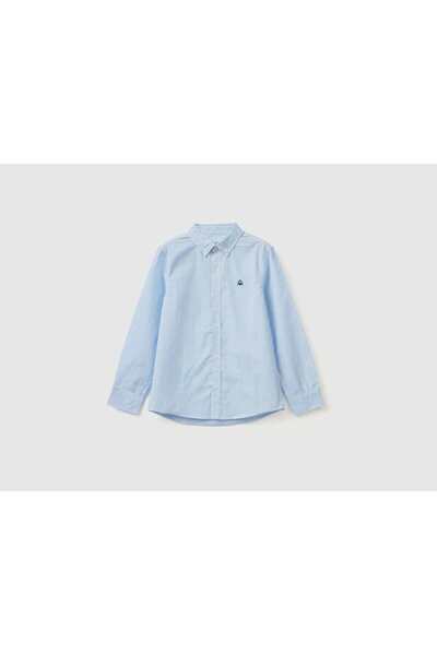 United Colors of Benetton Striped Kids' Long Shirt with Logo