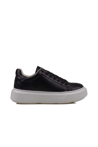 Lufian Black Amy Genuine Leather Women's Sneaker