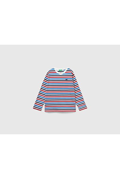 United Colors of Benetton 100% Cotton Striped Kids' T-Shirt
