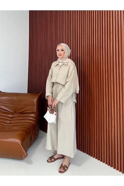 Melike Tatar Melike Tatar Muslin Shirt Set 3552